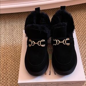 Lonza elegant  Black Fur-Lined boots